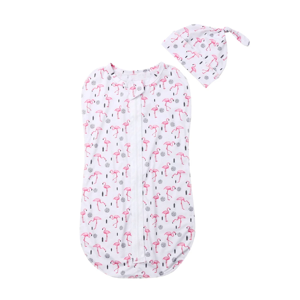 Хлопковый спальный мешок на молнии для новорожденных, Пеленальное Одеяло, спальные мешки, 0-6 м
