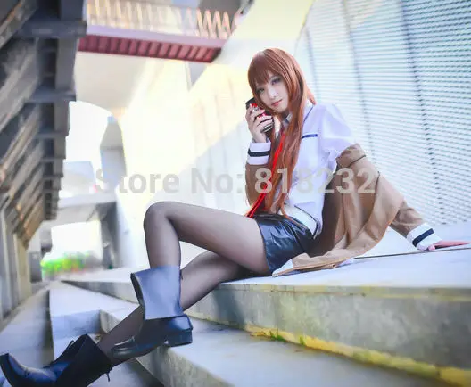 Steins Gate Makise Kurisu Uniform Cosplay Costume - Anime Outfits Customize 12