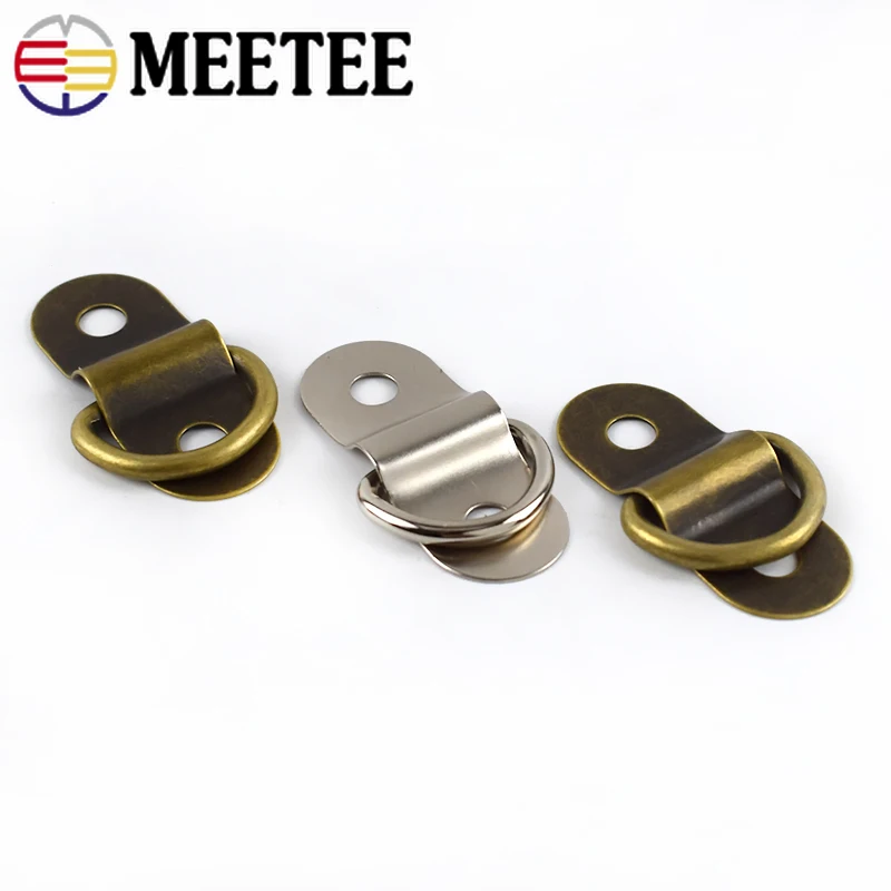 Металлическая D образная Пряжка Meetee 10/30 шт. U образные зажимы свод моста для сумок
