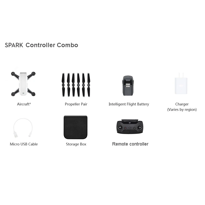 DJI Spark/Spark контроллер комбинированный Дрон 1080P HD видео запись 12MP мини-камера Дрон в Фирменная Новинка