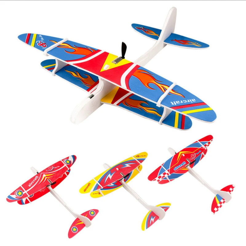 Enfants jouets bricolage assemblé avion Fix Wing Durable EPP mousse avion condensateur planeur avion modèle anniversaire jouets pour les enfants