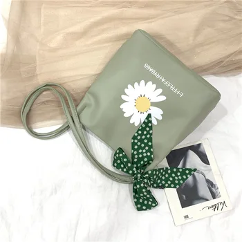 

Bag women bag 2020 new scarf all-match small daisy shoulder bag net red fashion large capacity tote bag