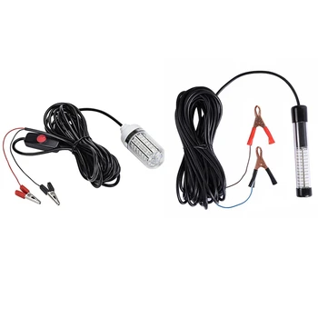 

12V-24V Fishing Light Green 108Pcs LED Underwater Fishing Light & Green 900 Lumens 12 V 180 LED Fishing Lamp