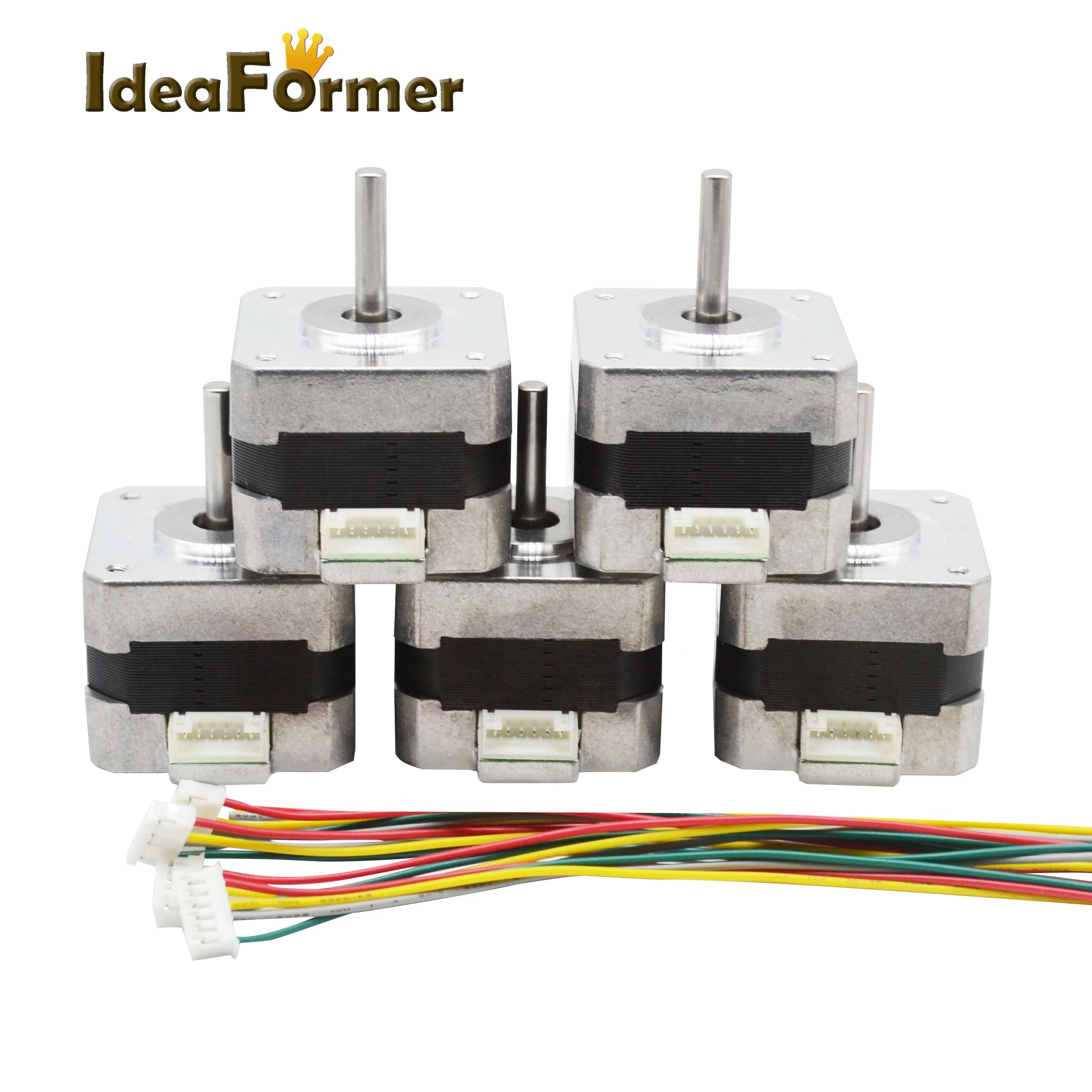 1Pc 3D Printer Parts Nema 17 Hybrid 42 Stepper Motor Height 34mm 2 Phases 1.8 degree 12V 0.4A 260mN.m for CNC Reprap