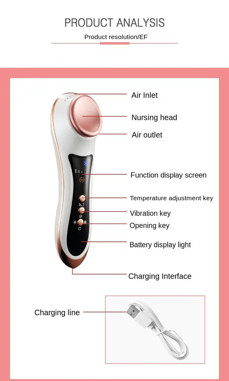 Quente do Massager do Olho Hifu o Sonic Alivia a Fadiga Reduz o Massager dos Círculos Escuros para a Cara a Máquina de Levantamento do rf da Importação Fria Microseism 10 Utensílios de cuidado facial