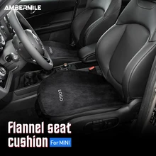 Flannel for Mini Cooper R50 R53 R55 R56 R60 R61 F54 F55 F56 F60 Accessories Car Seat Cushion Cover Set Front Rear Seat Pad Cover