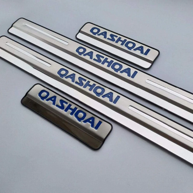 4 Pcs Car Door Sill Protector for Nissan Qashqai J11 2015 2017 2019 Car Styling Sticker For Qashqai