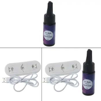 

LED UV Resin & 6 W UV LED Lamp Dryer Kit Resin Mold Hard For Jewelry Making