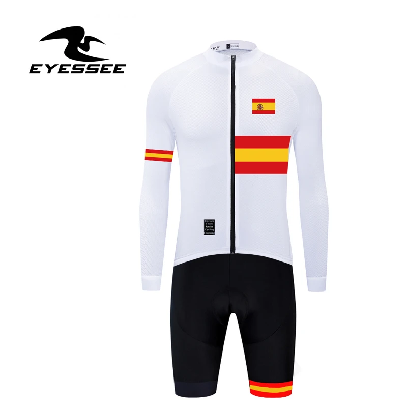 Одежда для велоспорта Eyessee Профессиональная мужская команда Испания велокостюм велосипедная одежда спортивная триатлонная одежда для велоспорта