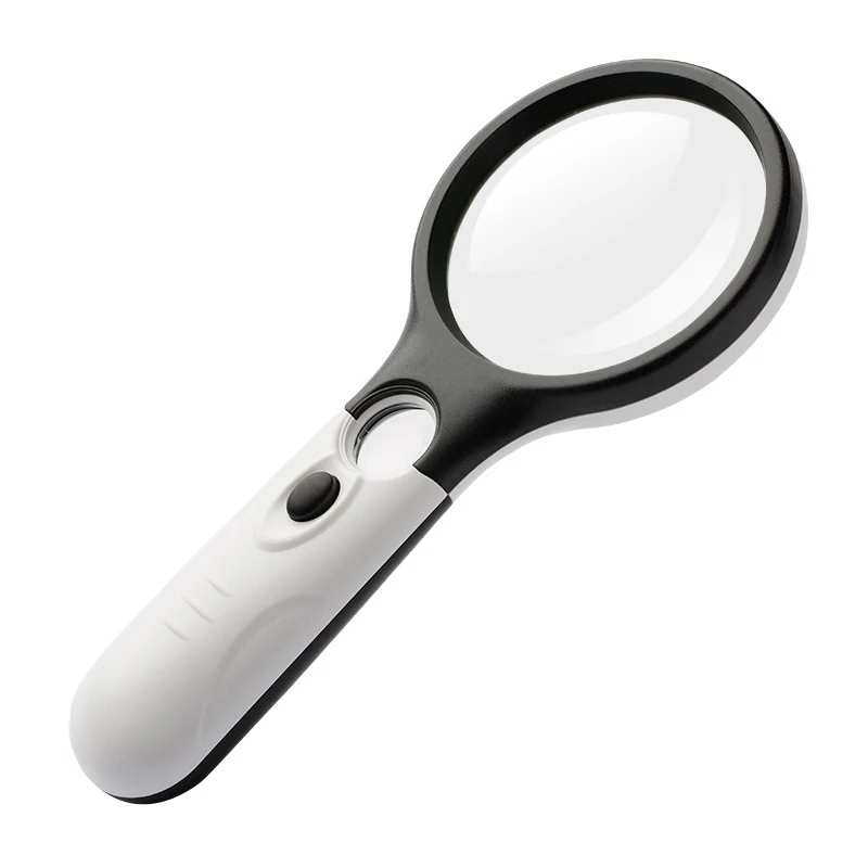

Handheld 3X 45X Illuminated 3 LED Magnifier Microscope Double Lens Magnifying Glass Aid Reading For Seniors Loupe Jewelry Repair