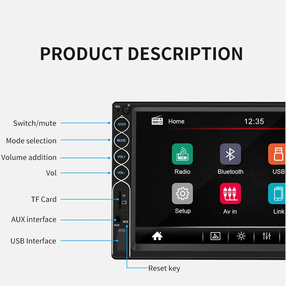 Автомобильный MP5 плеер N6 FM Bluetooth HD стерео радио сенсорный экран набор аксессуаров