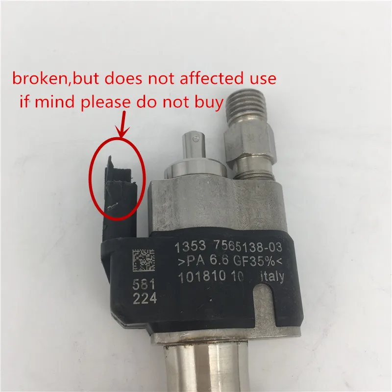 Подлинная Топливная форсунка 13537565138 для BMW 135i 335i 535i 550i 650i 740i 750i X5 X6 N54 13537585261