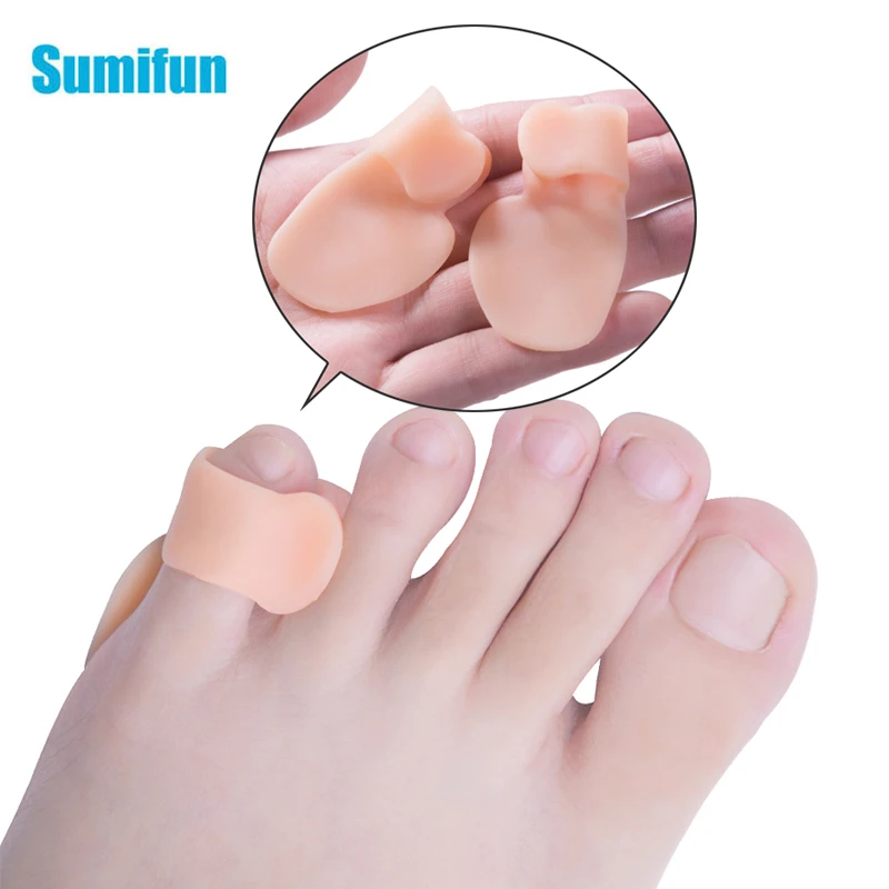 2Pcs Silicone Gel Hallux Valgus Foot Care Tool Bunion Toe Bone Corrector Protector Straightener Spreader Pedicure C1347