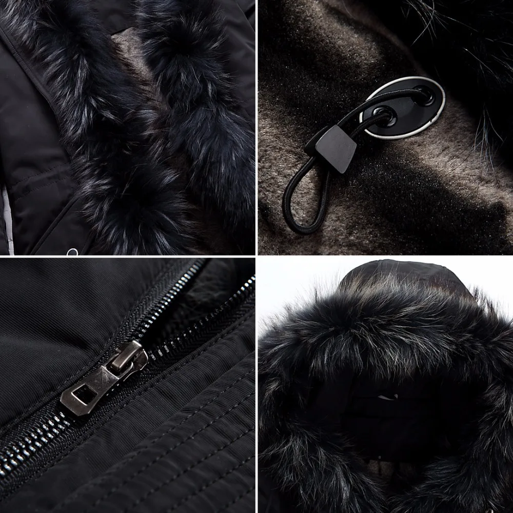 HALACOOD/брендовая Утепленная зимняя куртка-пуховик для влюбленных, мужские парки с меховым воротником, пальто с капюшоном размера плюс 5XL, пальто в западном стиле для мужчин