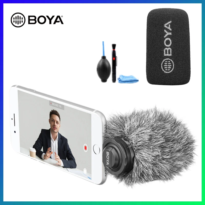 Конденсаторный микрофон BOYA цифровой стерео с разъемом Lightning для Apple iPhone 8x7 7 plus iPad