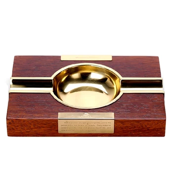 

The COHIBA cigar ashtray large solid wood metal ashtray european-style home sitting room ashtray personality