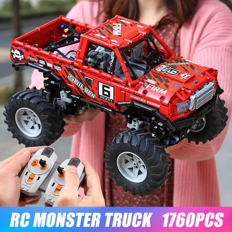 Najtaniej Technic samochody zabawkowe kompatybilne z Legoing MOC 26278 Monsters Truck Model samochodu terenowe samochodowe klocki budowlane dla dzieci prezenty świąteczne