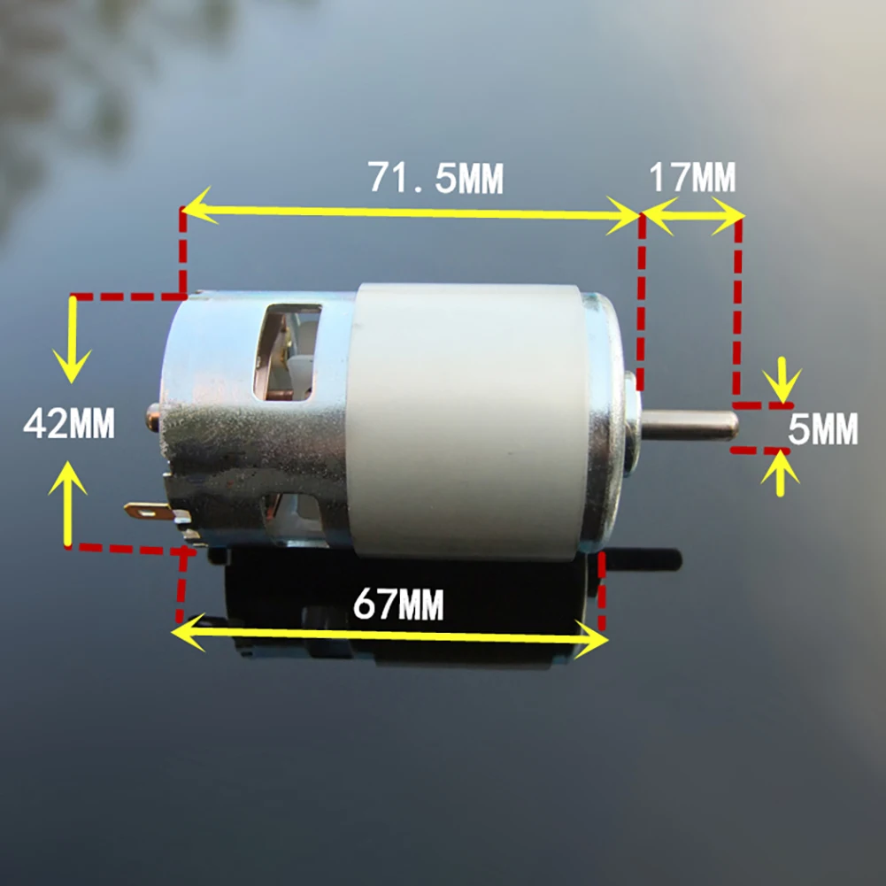 DC 12V 10000RPM Motor Large Torque Gear Motor Double Ball Bearings High Speed Large Torque Tools for Polishing Machine