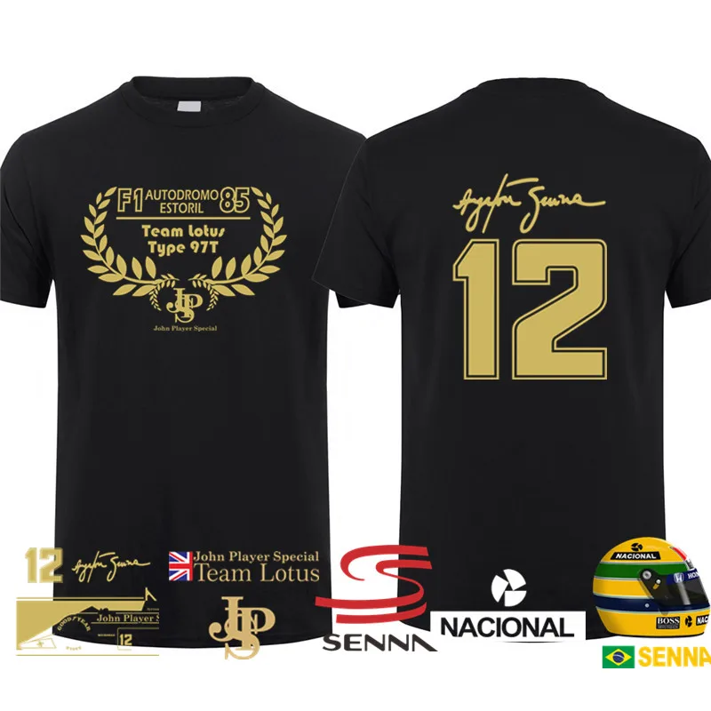 New Hero Ayrton Senna T Shirt Men Short 