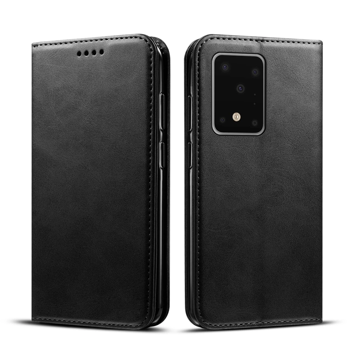 Для samsung Galaxy S20 Ultra A81 A91 телячья кожа из искусственной кожи чехол-бумажник
