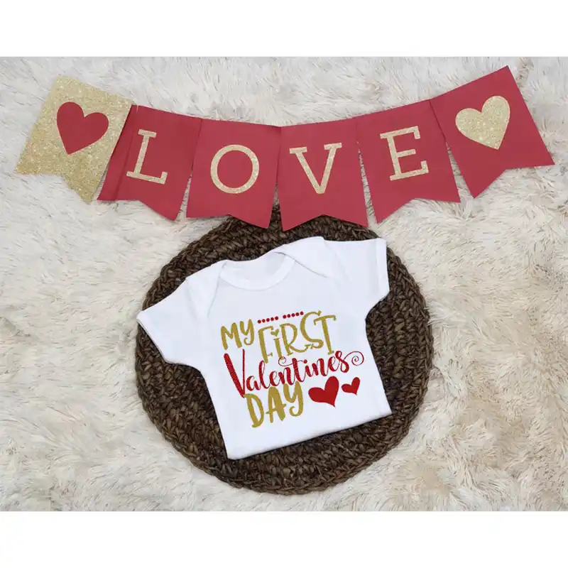 valentines onesie boy