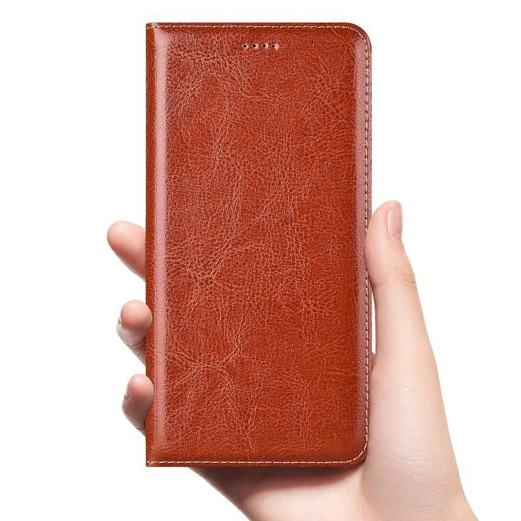 

Crazy Horse Genuine Leather Case For Sharp Aquos S2 S3 Mini R2 Compact Mobile Phone Retro Flip Cover Leather Cases
