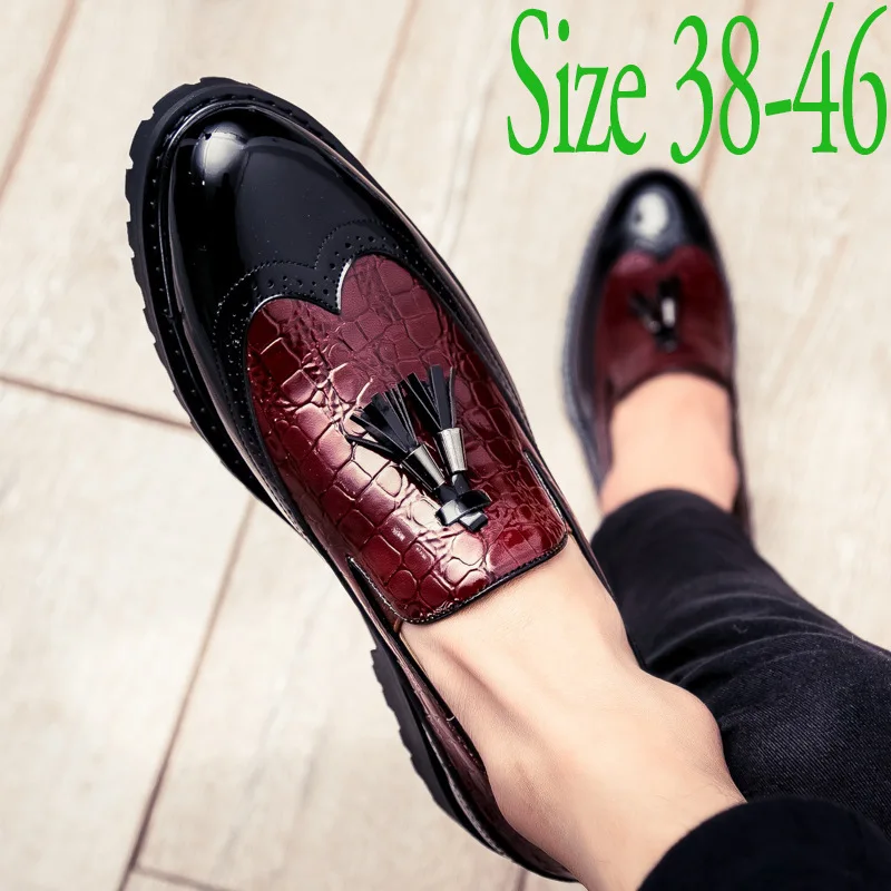 

Luxury Men Business Leather Dress Shoes Formal Wedding Shoes