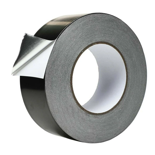 50 mm x 20 m papel aluminio adhesivo cinta adhesiva de aluminio, resistente  a llamas y altas temperaturas cinta aislante autoadhesiva : :  Bricolaje y herramientas