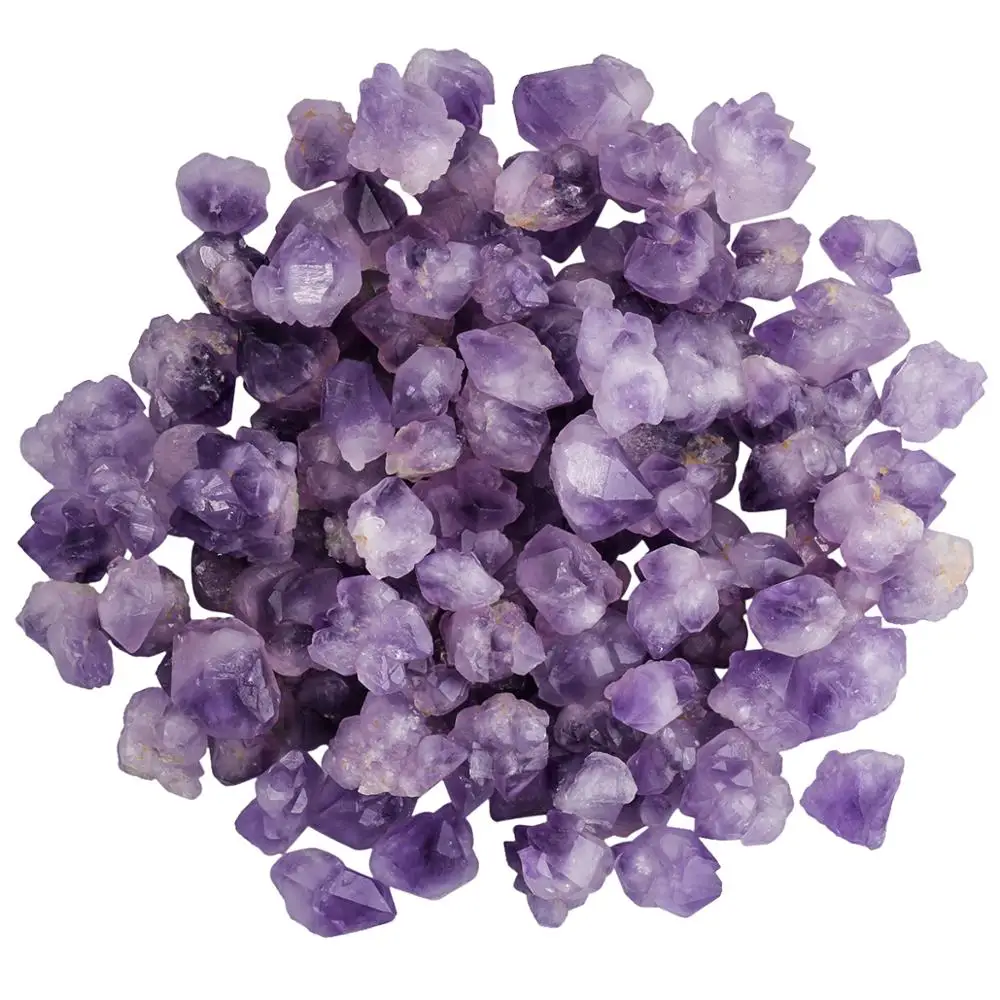 Натуральный фиолетовый хрустальный грубый камень TUMBEELLUWA 1lb(460 г) нестандартный