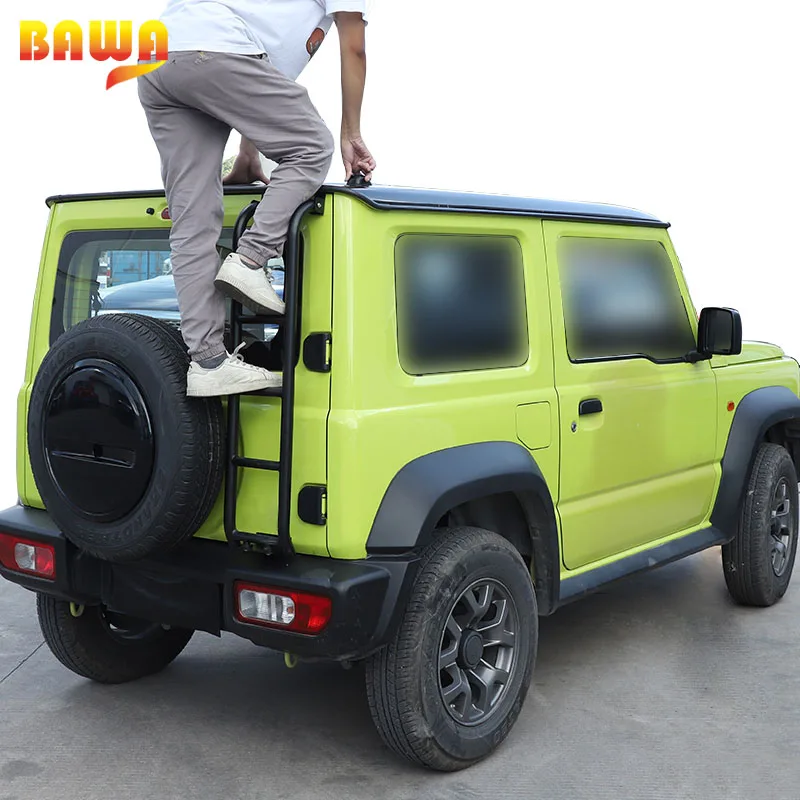 BAWA Auto Hinten Tür Leiter Für Suzuki Jimny 2019 2020 2021 2022 JB74  Aluminium Legierung Heckklappe Leiter Zubehör Für Jimny 2019 Up - AliExpress