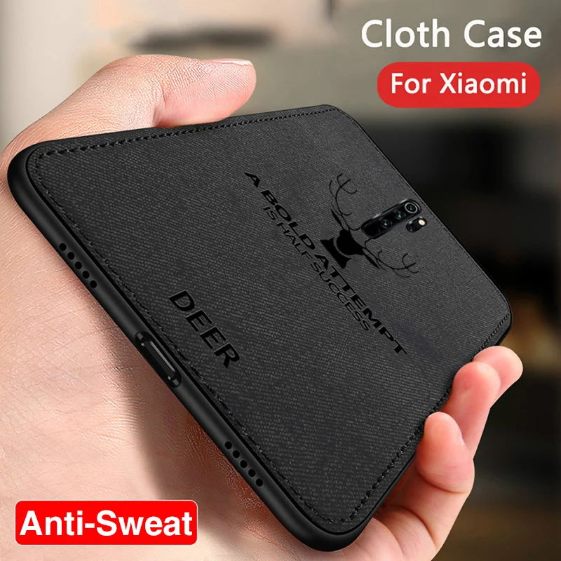 

Fabric Cloth Deer Phone Case For Xiaomi Redmi Note 8 Pro 7 Flip Soft Back Cover For Xiomi MI 9T A3 9 Lite A2 Light mi9t t9 Cases