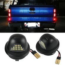 Becinsee – feux de plaque d'immatriculation LED 12V pour Ford F 150 2001 2014 Raptor 2001 2014 2 pièces lampe de plaque d'immatriculation LED pour voiture 