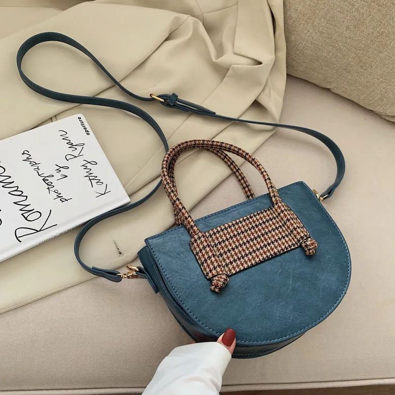 

Autumn And Winter High Grade Sense Bag WOMEN'S Bag New Style 2019 Korean-style-Style Contrast Color Western Style Versatile Shou
