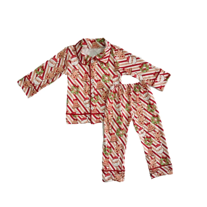 

boys long sleeve 2 pcs boy christmas pajamas outfit