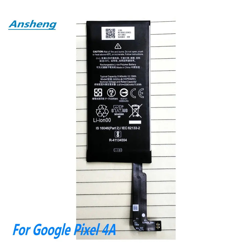 

Original G020J-B G020I-B G025J-B Battery For Google Pixel 4 XL Pixel4 XL Pixel4 Pixel 4 Pixel 4A Mobile Phone