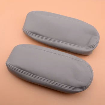 

2pcs Flint Gray Microfiber Leather Seat Armrest Cover Fit for Ford F250 F350 Excursion Lariat 1999-2007