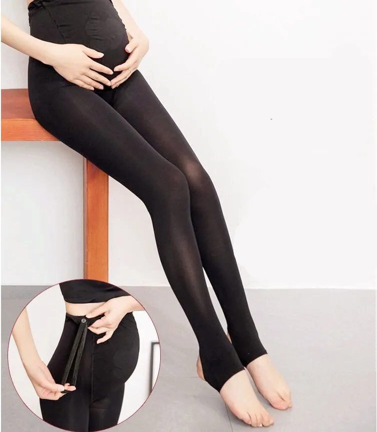 цена New Spring and Autumn 320D Pregnant Women Pantyhose Adjustable Belly Lift Pregnant Women Stockings Velvet Bottoming Socks