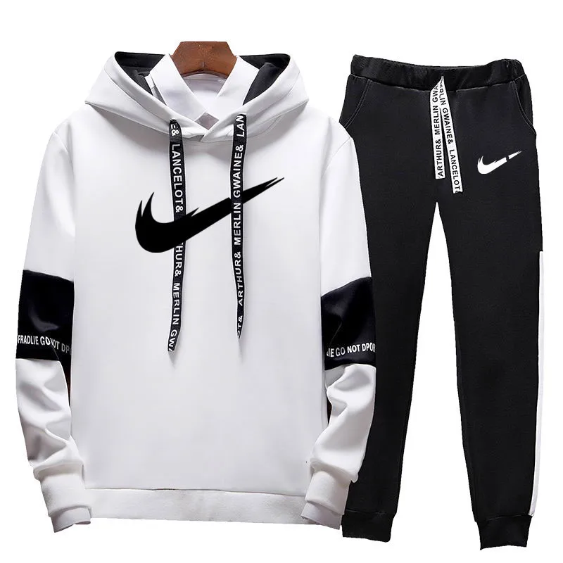 

Brand Clothing Men's Casual Sweatshirts Pullover Cotton Men Tracksuit Hoodies Two Piece +pants Sport Shirts Autumn Winter Set