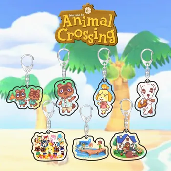 

New High Quality Keychains Animal Crossing Key Chains Fashion Jewelry Bag Accessories Cute Shaped Pendants Keyrings Gift