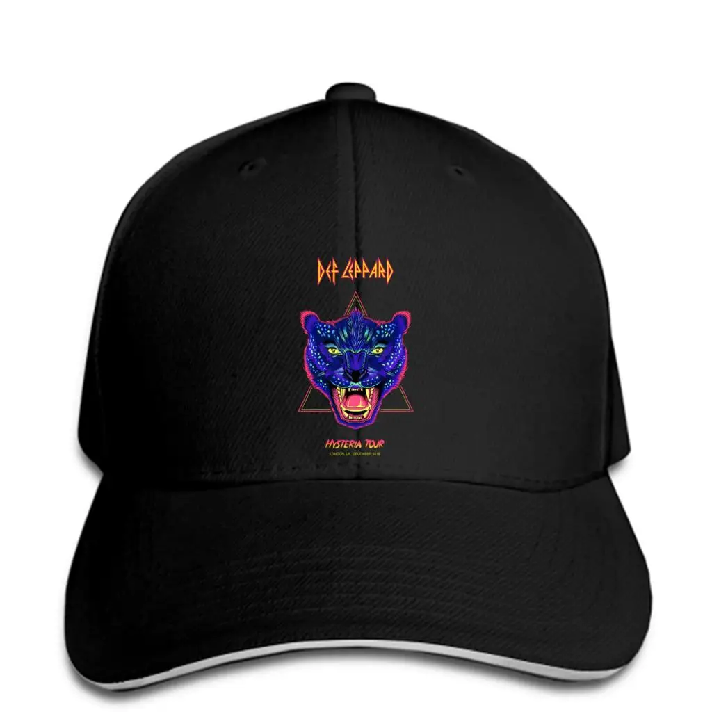 DEF LEPPARD HYSTERIA TOUR Мужская черная бейсболка с логотипом snapback