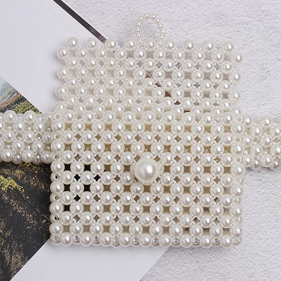 Темперамент элегантный, имитация жемчуга поясная сумка Женская эластичная сумка для живота Карманный Женский Модный повседневный карман женский