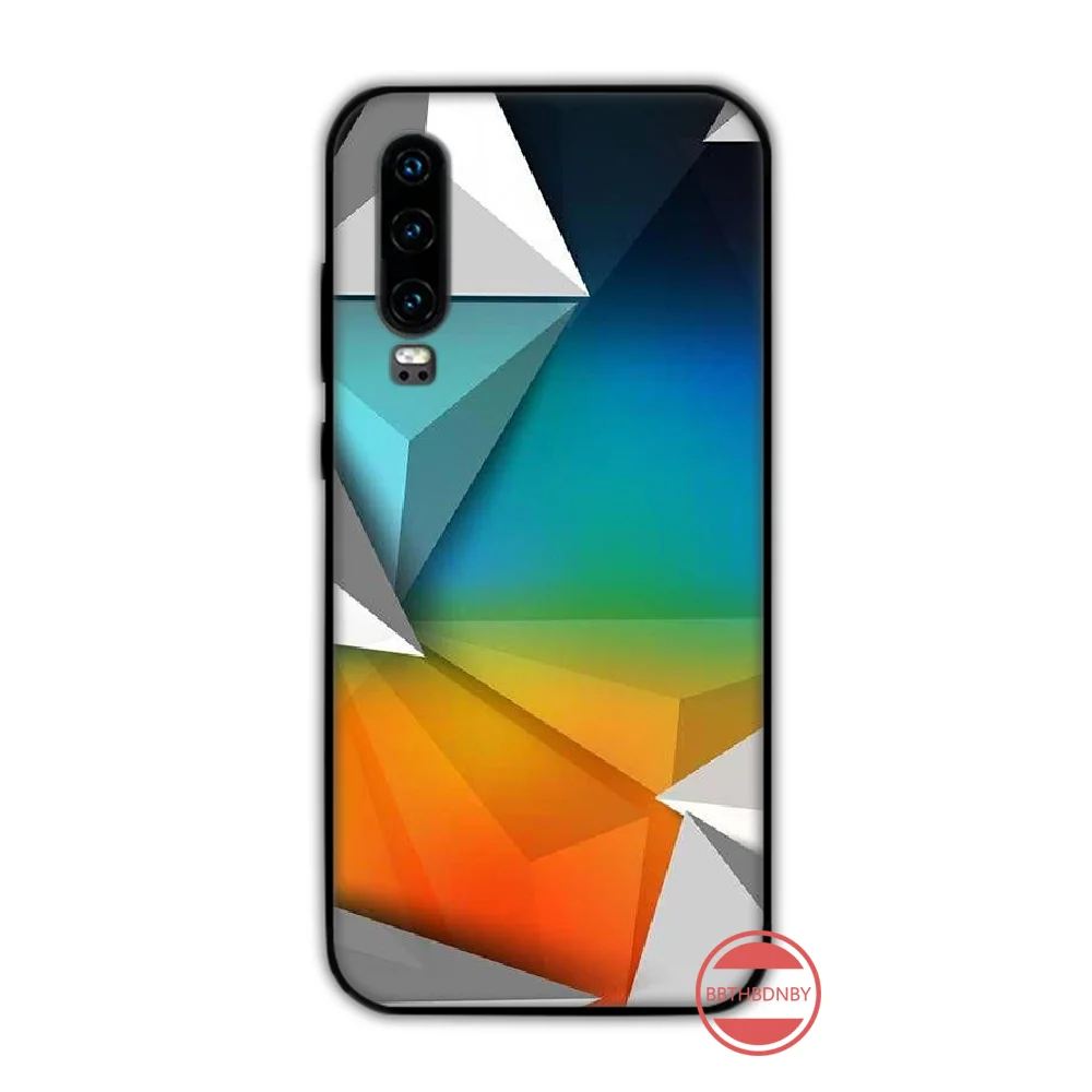 Geometricaesthetic Sang Trọng Nam Giới Tự Làm Sơn Bling Ốp Lưng Điện Thoại Funda Cho Huawei P9 P10 P20 P30 Lite 2016 2017 2019 Plus pro P Thông Minh huawei snorkeling case