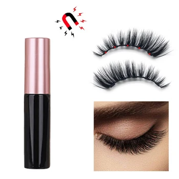 

5 Pairs/set 3D Magnetic Fake Eyelashes Extension Magnets False Eyelashes With Magnetic Liquid Eyeliner Tweezer