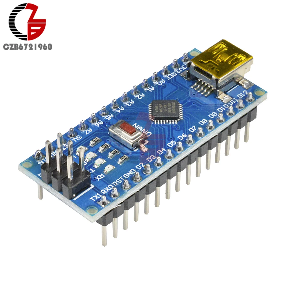 Мини DC CH340 CH340G Atmega328P микроконтроллер MCU плата контроллера Nano V 3,0 модуль драйвера Micro USB 5 в 6 в 12 В для Arduino