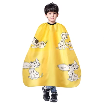 

1pcs Waterproof Children Salon Apron Child Hair Cut cloth Cape High quality Hairdresser Cartoon Hairdressing Soft Bib Tool