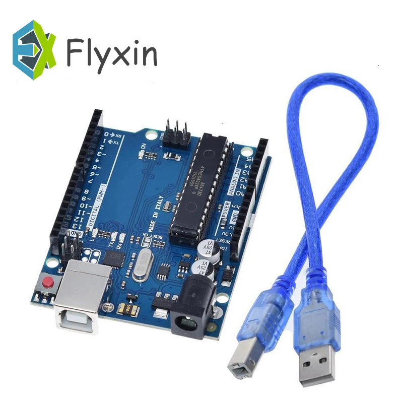 Один комплект ARDUINO UNO R3 MEGA328P ATMEGA16U2 для Arduino совместим с USB кабелем | Электроника