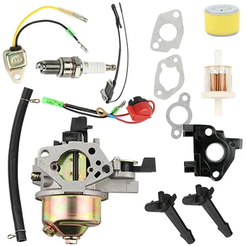 

Lawn mower Carburetor Kit Ignition coil Air filter Fuel line For Honda