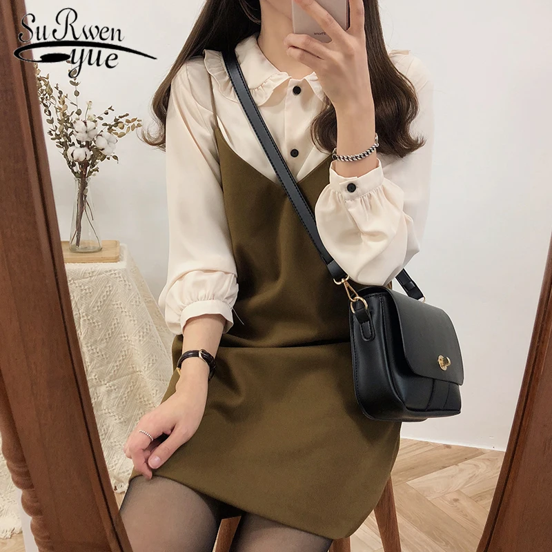 

Spring robe femme Casual Boho OL Casual Sleeveless suits Women Dresses Female Dress suits V neck braces Robe Femme 6879 50