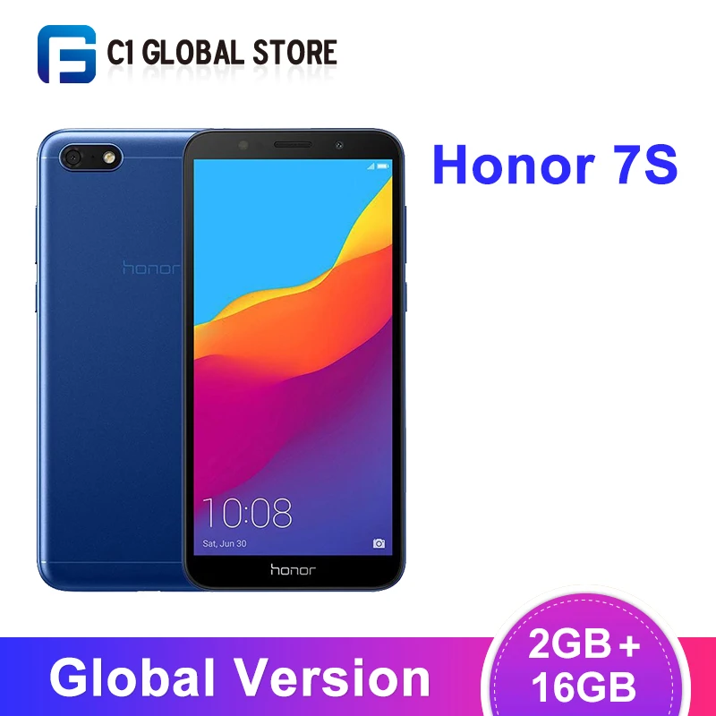 

Original Global Version Honor 7S 2GB 16GB Smartphone MT6739 Quad Core 13MP Rear Camera 3020mAh Battery 5.45" 18:9 Screen