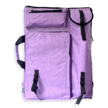 

Large Art Bag for Drawing Board Painting Set Travel Sketch Bag for Sketching Tools Canvas Painting Art Supplies for Artist Purpl